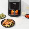 imageChefman Electric Indoor Air Fryer  Grill Does It All CountertopSize 5in1 Unit Can Air Fry Grill Roast Bake and Broil Removable Integrated Probe Thermometer Guarantees Perfect Doneness8 QT  Easy View