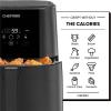 imageChefman Electric Indoor Air Fryer  Grill Does It All CountertopSize 5in1 Unit Can Air Fry Grill Roast Bake and Broil Removable Integrated Probe Thermometer Guarantees Perfect Doneness8 QT