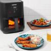 imageChefman Electric Indoor Air Fryer  Grill Does It All CountertopSize 5in1 Unit Can Air Fry Grill Roast Bake and Broil Removable Integrated Probe Thermometer Guarantees Perfect Doneness5 QT  Easy View