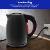 imageChefman Electric Kettle 18 Liter Stainless Steel Electric Tea Kettle Water Boiler with Automatic Shutoff LED Lights BoilDry Protection Hot Water Electric Kettles for Boiling Water GreenBlack