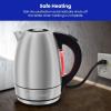 imageChefman Electric Kettle 18 Liter Stainless Steel Electric Tea Kettle Water Boiler with Automatic Shutoff LED Lights BoilDry Protection Hot Water Electric Kettles for Boiling Water GreenStainless