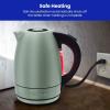imageChefman Electric Kettle 18 Liter Stainless Steel Electric Tea Kettle Water Boiler with Automatic Shutoff LED Lights BoilDry Protection Hot Water Electric Kettles for Boiling Water GreenGreen