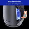 imageChefman Electric Kettle 18 Liter Stainless Steel Electric Tea Kettle Water Boiler with Automatic Shutoff LED Lights BoilDry Protection Hot Water Electric Kettles for Boiling Water GreenGrey