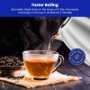 imageChefman Electric Kettle 18 Liter Stainless Steel Electric Tea Kettle Water Boiler with Automatic Shutoff LED Lights BoilDry Protection Hot Water Electric Kettles for Boiling Water GreenStainless