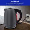 imageChefman Electric Kettle 18 Liter Stainless Steel Electric Tea Kettle Water Boiler with Automatic Shutoff LED Lights BoilDry Protection Hot Water Electric Kettles for Boiling Water GreenGrey
