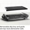 imageChefman Electric Smokeless Indoor Grill w NonStick Cooking Surface ampamp Adjustable Temperature Knob from Warm to Sear for Customized BBQing Dishwasher Safe Removable Water Tray BlackBlack