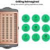 imageChefman Electric Smokeless Indoor Grill w NonStick Cooking Surface ampamp Adjustable Temperature Knob from Warm to Sear for Customized BBQing Dishwasher Safe Removable Water Tray BlackCopper
