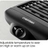 imageChefman Electric Smokeless Indoor Grill w NonStick Cooking Surface ampamp Adjustable Temperature Knob from Warm to Sear for Customized BBQing Dishwasher Safe Removable Water Tray BlackBlack