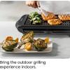 imageChefman Electric Smokeless Indoor Grill w NonStick Cooking Surface ampamp Adjustable Temperature Knob from Warm to Sear for Customized BBQing Dishwasher Safe Removable Water Tray BlackBlack