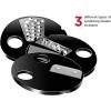 imageChefman Electric Spiralizer ampamp Immersion BlenderVegetable Slicer 6in1 Food Prep Combo Kit Includes 3 Spiralizing Blade Attachments Zoodle Maker Grate Ribbon Spiral Blend Chop and Puree