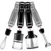 imageChefman Electric Spiralizer ampamp Immersion BlenderVegetable Slicer 6in1 Food Prep Combo Kit Includes 3 Spiralizing Blade Attachments Zoodle Maker Grate Ribbon Spiral Blend Chop and Puree