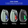 imageChefman Electric Tea Kettle 18 Liter Hot Water Electric Kettle Temperature Control Water Boiler with 5 Presets TriColored LED Lights Keep Warm Automatic Shutoff GreyGreen