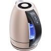 imageChefman Electric Tea Kettle 18 Liter Hot Water Electric Kettle Temperature Control Water Boiler with 5 Presets TriColored LED Lights Keep Warm Automatic Shutoff GreyRose
