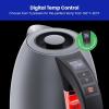 imageChefman Electric Tea Kettle 18 Liter Hot Water Electric Kettle Temperature Control Water Boiler with 5 Presets TriColored LED Lights Keep Warm Automatic Shutoff GreyGrey
