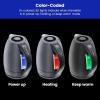 imageChefman Electric Tea Kettle 18 Liter Hot Water Electric Kettle Temperature Control Water Boiler with 5 Presets TriColored LED Lights Keep Warm Automatic Shutoff GreyGrey