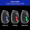 imageChefman Electric Tea Kettle 18 Liter Hot Water Electric Kettle Temperature Control Water Boiler with 5 Presets TriColored LED Lights Keep Warm Automatic Shutoff GreyBlack