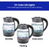 imageChefman Electric Tea Kettle 18 Liter Hot Water Electric Kettle Temperature Control Water Boiler with 5 Presets TriColored LED Lights Keep Warm Automatic Shutoff GreyGrey