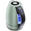 imageChefman Electric Tea Kettle 18 Liter Hot Water Electric Kettle Temperature Control Water Boiler with 5 Presets TriColored LED Lights Keep Warm Automatic Shutoff GreyGreen