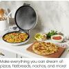 imageChefman Everything Maker ampamp Pizza Oven  1440W Countertop Electric Pizza Maker with 12 Nonstick Cooking Plates Make Pizza Quesadillas Omelettes and More with Indicator Lights and Vertical StorageConcrete