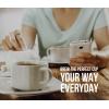 imageChefman Froth  Brew Coffee Maker and Milk Frother Single Serve Brewer for KCup Pods ampamp Grounds for Latte and Cappuccino Style Drinks Compact 20 oz Glass Mug and Reusable Filter Included 21 ozCompact 14 oz