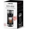 imageChefman Froth  Brew Coffee Maker and Milk Frother Single Serve Brewer for KCup Pods ampamp Grounds for Latte and Cappuccino Style Drinks Compact 20 oz Glass Mug and Reusable Filter Included 21 oz21 oz
