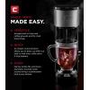 imageChefman Froth  Brew Coffee Maker and Milk Frother Single Serve Brewer for KCup Pods ampamp Grounds for Latte and Cappuccino Style Drinks Compact 20 oz Glass Mug and Reusable Filter Included 21 ozCompact 14 oz