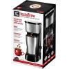 imageChefman Froth  Brew Coffee Maker and Milk Frother Single Serve Brewer for KCup Pods ampamp Grounds for Latte and Cappuccino Style Drinks Compact 20 oz Glass Mug and Reusable Filter Included 21 ozCompact 14 oz