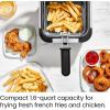 imageChefman Fry Guy The Most Compact ampamp Convenient To Deep Fry Comfort Food RestaurantStyle Basket With A 16Quart Capacity EasyView Window ampamp Adjustable Temp Control Stainless  15 LiterStainless  15 Liter
