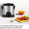 imageChefman Fry Guy The Most Compact ampamp Convenient To Deep Fry Comfort Food RestaurantStyle Basket With A 16Quart Capacity EasyView Window ampamp Adjustable Temp Control Stainless  15 LiterStainless  1 Liter