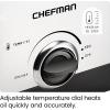 imageChefman Fry Guy The Most Compact ampamp Convenient To Deep Fry Comfort Food RestaurantStyle Basket With A 16Quart Capacity EasyView Window ampamp Adjustable Temp Control Stainless  15 LiterStainless  15 Liter