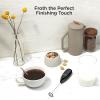 imageChefman Handheld Electric Milk Frother Create Foam for Coffee Cappuccinos ampamp Lattes Mix Matcha ampamp Protein Powder Cordless ampamp Compact Stainless Steel Wand Battery Operated