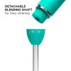 imageChefman Immersion Stick Hand Blender with Stainless Steel Blades Powerful Electric Ice Crushing 2Speed Control Handheld Food Mixer Purees Smoothies Shakes Sauces ampamp Soups Midnight BlueTurquoise
