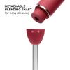imageChefman Immersion Stick Hand Blender with Stainless Steel Blades Powerful Electric Ice Crushing 2Speed Control Handheld Food Mixer Purees Smoothies Shakes Sauces ampamp Soups Midnight BlueRed