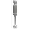 imageChefman Immersion Stick Hand Blender with Stainless Steel Blades Powerful Electric Ice Crushing 2Speed Control Handheld Food Mixer Purees Smoothies Shakes Sauces ampamp Soups Midnight BlueGrey