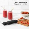 imageChefman Immersion Stick Hand Blender with Stainless Steel Blades Powerful Electric Ice Crushing 2Speed Control Handheld Food Mixer Purees Smoothies Shakes Sauces ampamp Soups Midnight BlueBlack