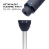 imageChefman Immersion Stick Hand Blender with Stainless Steel Blades Powerful Electric Ice Crushing 2Speed Control Handheld Food Mixer Purees Smoothies Shakes Sauces ampamp Soups Midnight BlueMidnight Blue