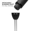 imageChefman Immersion Stick Hand Blender with Stainless Steel Blades Powerful Electric Ice Crushing 2Speed Control Handheld Food Mixer Purees Smoothies Shakes Sauces ampamp Soups Midnight BlueBlack