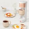 imageChefman InstaCoffee Max The Easiest Way to Brew the Boldest SingleServe Coffee Use Fresh And Flavorful Grounds or KCups With A Convenient BuiltIn Lift BlackStainless SteelIvory  wLift