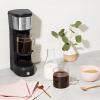 imageChefman InstaCoffee Max The Easiest Way to Brew the Boldest SingleServe Coffee Use Fresh And Flavorful Grounds or KCups With A Convenient BuiltIn Lift BlackStainless SteelBlackStainless Steel  wLift