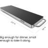 imageChefman Long Electric Warming Plate Heating Element Prep Food for Parties Stainless Steel Frame ampamp Tempered Glass Surface Buffet at Home for Trays ampamp Dishes CoolTouch Handles BlackLong  238 x 86
