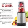 imageChefman Personal Ultimate Kitchen Blender Quick Portable Blending of Shakes Smoothies Baby Food ampamp Juice 2 Travel Cups Cover ampamp Drinking Rim 6Piece Set DishwasherSafe StainlessSteel BladeBlackStainless Steel