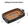 imageChefman Smokeless Indoor Electric Grill Copper Extra Large Nonstick Table Top Grill for Indoor Grilling and BBQ with Adjustable Temperature Control Nonstick DishwasherSafe Parts 9quot x 15quot