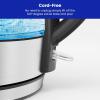 imageChefman TrueTemp Precision Control Gooseneck Kettle Internal Custom Temperature Control and 6 OneTouch Presets BoilDry Protection Auto ShutOff for Safety For Pour Over Coffee and Tea BlackGlass