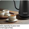 imageChefman TrueTemp Precision Control Gooseneck Kettle Internal Custom Temperature Control and 6 OneTouch Presets BoilDry Protection Auto ShutOff for Safety For Pour Over Coffee and Tea BlackBlack  Gooseneck