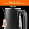 imageChefman TrueTemp Precision Control Gooseneck Kettle Internal Custom Temperature Control and 6 OneTouch Presets BoilDry Protection Auto ShutOff for Safety For Pour Over Coffee and Tea BlackGooseneck Temperature Control