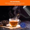 imageChefman TrueTemp Precision Control Gooseneck Kettle Internal Custom Temperature Control and 6 OneTouch Presets BoilDry Protection Auto ShutOff for Safety For Pour Over Coffee and Tea BlackGooseneck Temperature Control