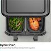 imageChefman TurboFry Touch Dual Air Fryer Maximize The Healthiest Meals With Double Basket Capacity OneTouch Digital Controls And Shake Reminder For The Perfect Crispy And LowCalorie Finish9 Quart
