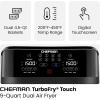 imageChefman TurboFry Touch Dual Air Fryer Maximize The Healthiest Meals With Double Basket Capacity OneTouch Digital Controls And Shake Reminder For The Perfect Crispy And LowCalorie Finish9 Quart