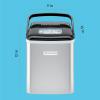 imageIceman Commercial Ice Maker Machine 100lbs24H Stainless Steel Ice Machine with 30lb Storage Bin Under Counter Ice Maker for Restaurant Home Bar Office Ice Scoop ampamp Drain Hose IncludedBullet Ice Maker