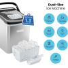 imageIceman Commercial Ice Maker Machine 100lbs24H Stainless Steel Ice Machine with 30lb Storage Bin Under Counter Ice Maker for Restaurant Home Bar Office Ice Scoop ampamp Drain Hose IncludedBullet Ice Maker